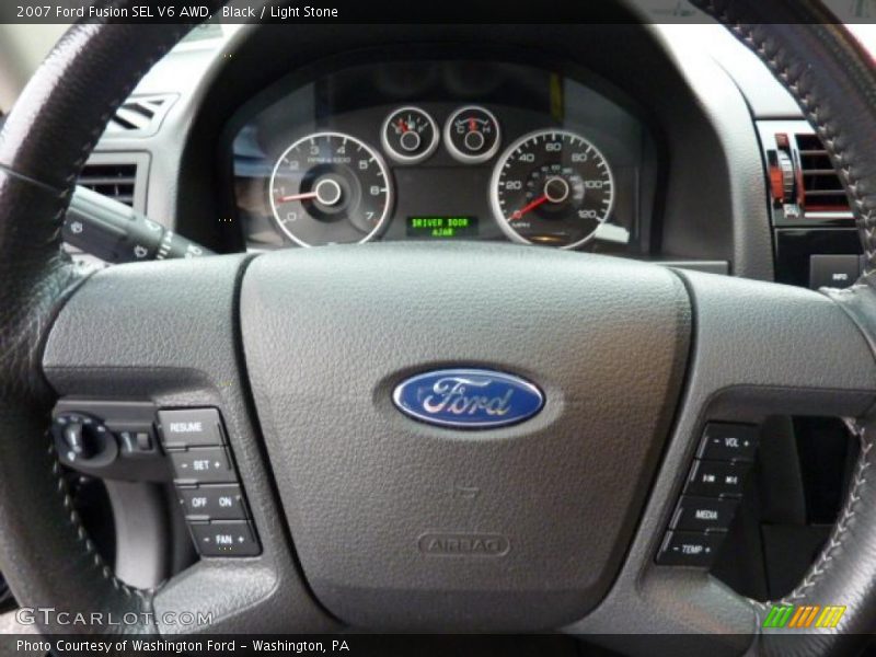 Black / Light Stone 2007 Ford Fusion SEL V6 AWD