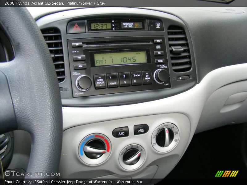 Platinum Silver / Gray 2008 Hyundai Accent GLS Sedan
