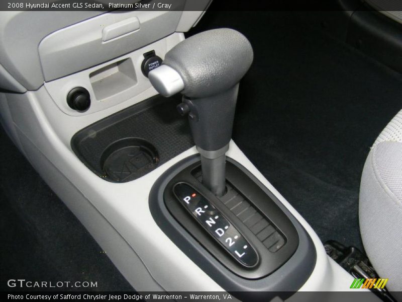 Platinum Silver / Gray 2008 Hyundai Accent GLS Sedan