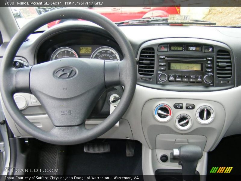 Platinum Silver / Gray 2008 Hyundai Accent GLS Sedan