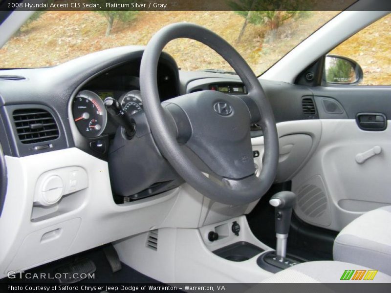 Platinum Silver / Gray 2008 Hyundai Accent GLS Sedan