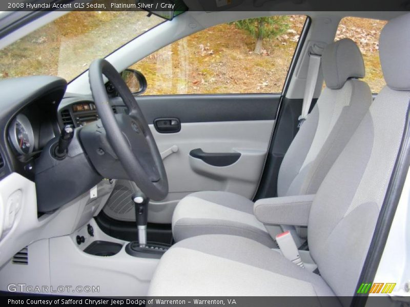 Platinum Silver / Gray 2008 Hyundai Accent GLS Sedan