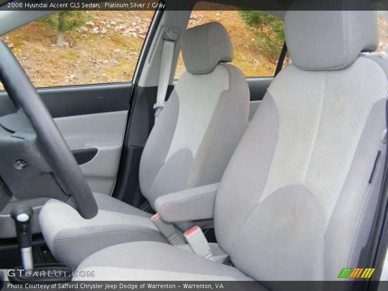 Platinum Silver / Gray 2008 Hyundai Accent GLS Sedan