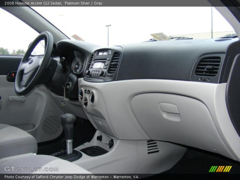Platinum Silver / Gray 2008 Hyundai Accent GLS Sedan