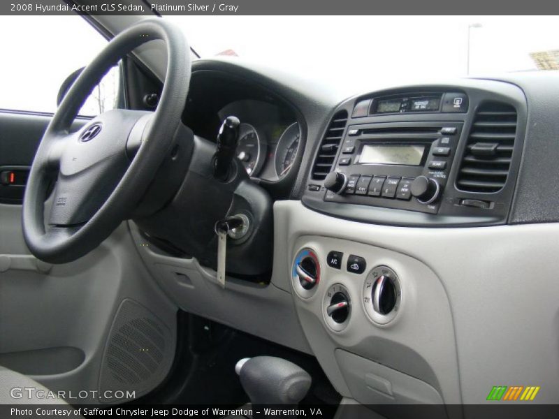 Platinum Silver / Gray 2008 Hyundai Accent GLS Sedan