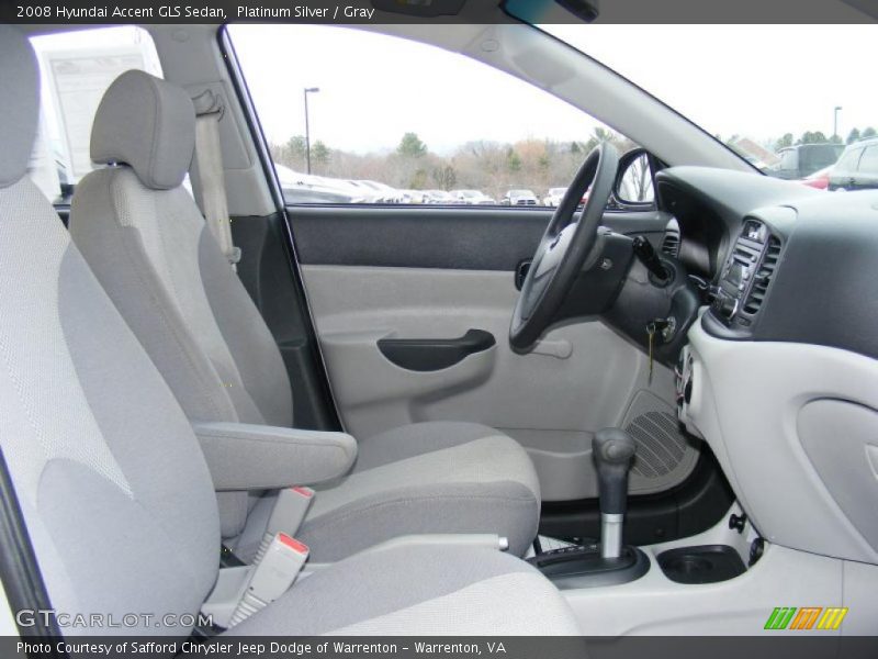 Platinum Silver / Gray 2008 Hyundai Accent GLS Sedan