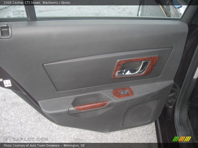 Blackberry / Ebony 2006 Cadillac CTS Sedan