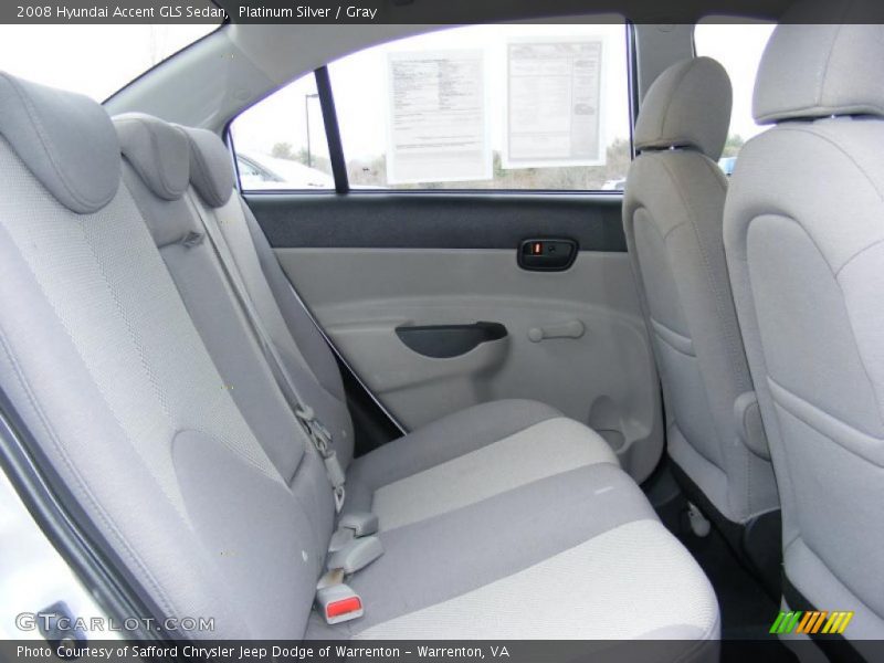 Platinum Silver / Gray 2008 Hyundai Accent GLS Sedan