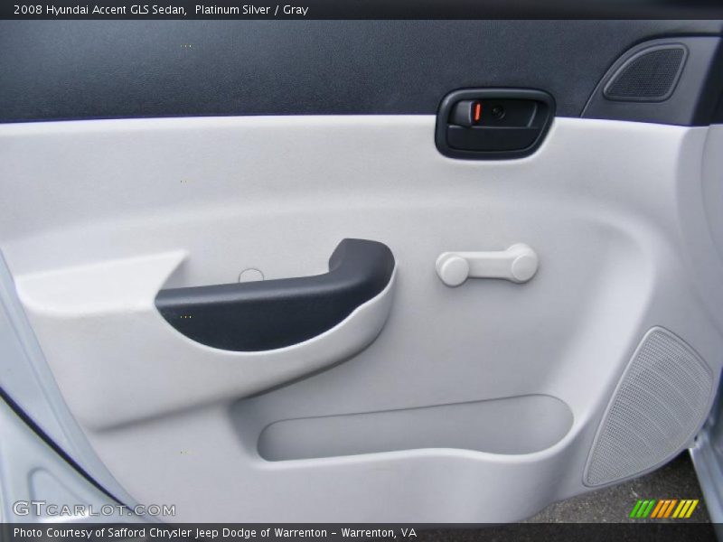 Platinum Silver / Gray 2008 Hyundai Accent GLS Sedan