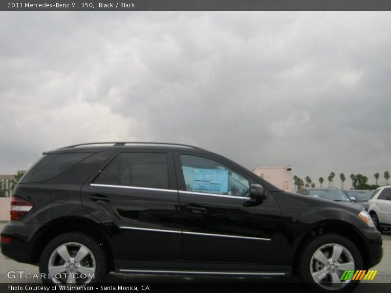 Black / Black 2011 Mercedes-Benz ML 350