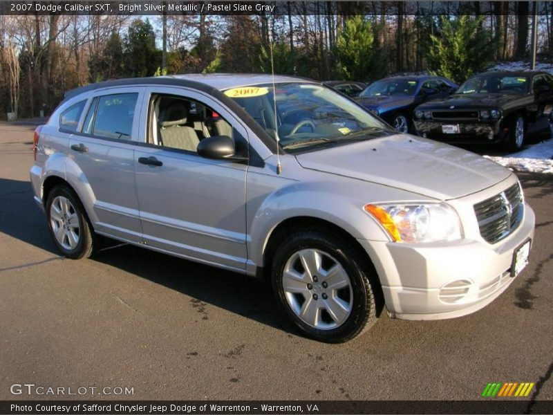 Bright Silver Metallic / Pastel Slate Gray 2007 Dodge Caliber SXT