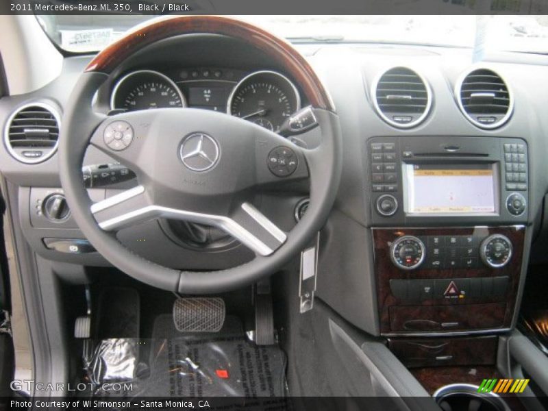 Black / Black 2011 Mercedes-Benz ML 350