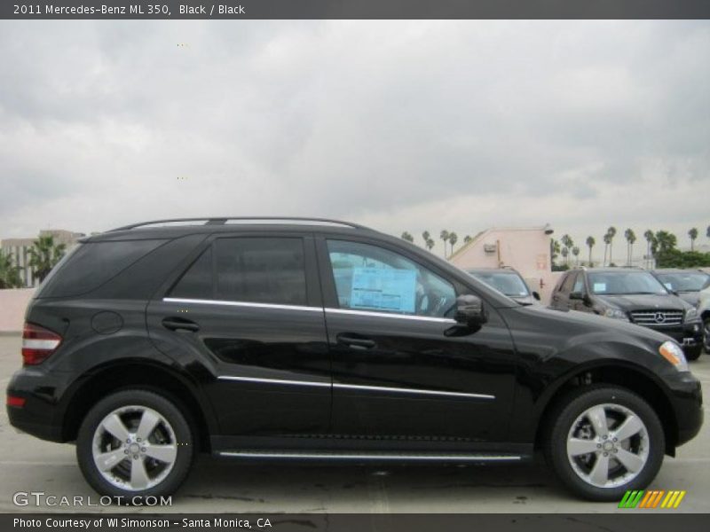 Black / Black 2011 Mercedes-Benz ML 350