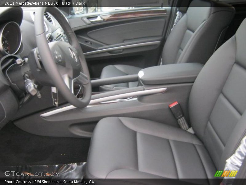 Black / Black 2011 Mercedes-Benz ML 350