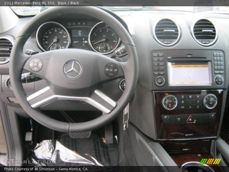 Black / Black 2011 Mercedes-Benz ML 350