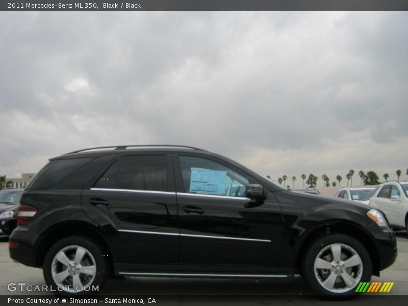 Black / Black 2011 Mercedes-Benz ML 350