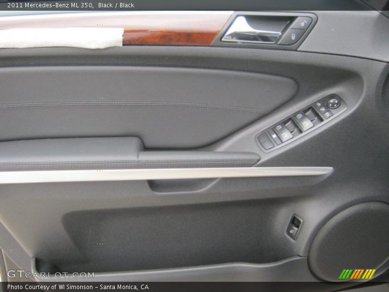 Black / Black 2011 Mercedes-Benz ML 350
