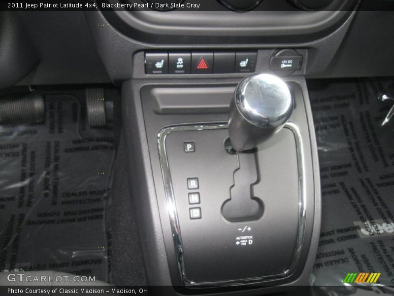  2011 Patriot Latitude 4x4 CVT2 AutoStick Automatic Shifter