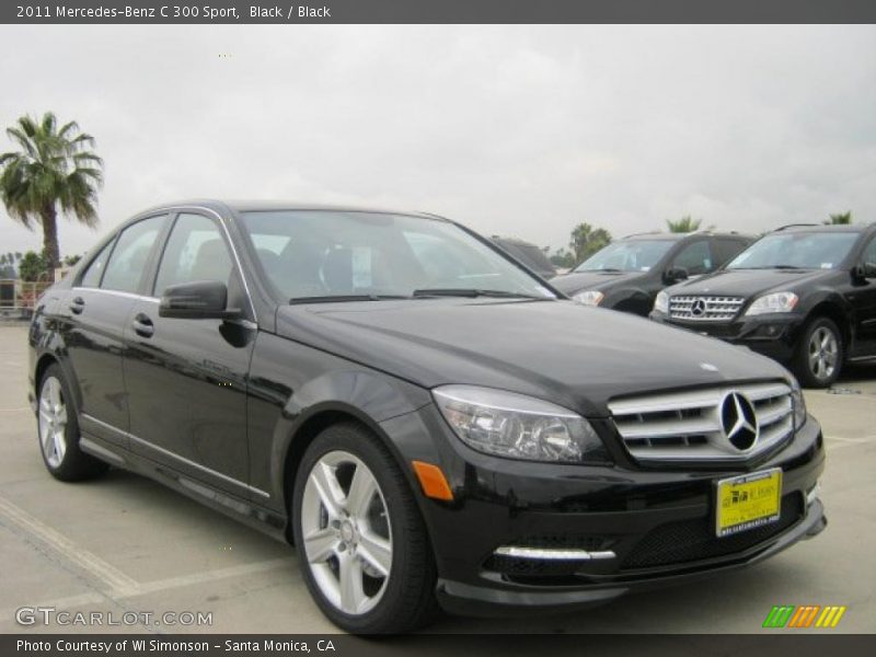 Black / Black 2011 Mercedes-Benz C 300 Sport