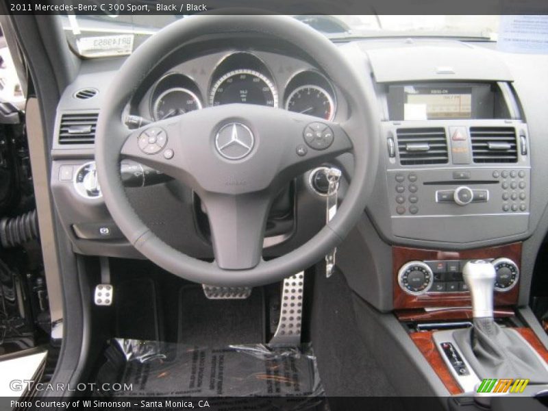 Black / Black 2011 Mercedes-Benz C 300 Sport
