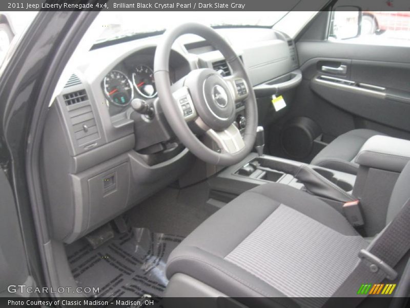 Brilliant Black Crystal Pearl / Dark Slate Gray 2011 Jeep Liberty Renegade 4x4