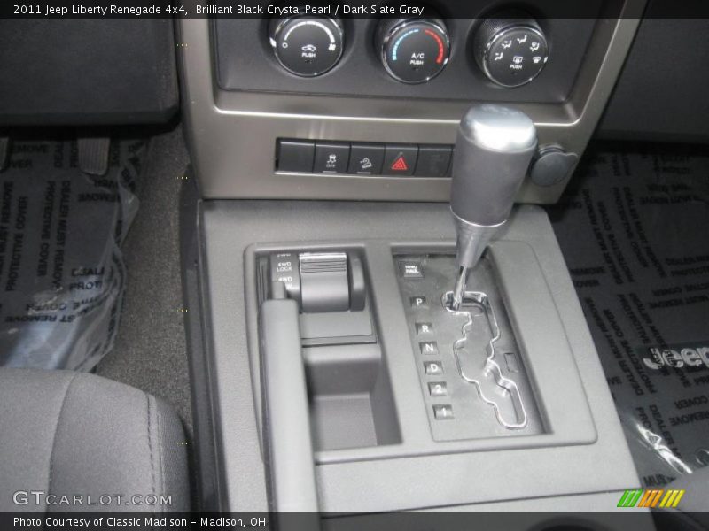 Brilliant Black Crystal Pearl / Dark Slate Gray 2011 Jeep Liberty Renegade 4x4