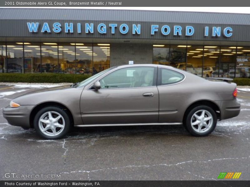 Bronzemist Metallic / Neutral 2001 Oldsmobile Alero GL Coupe