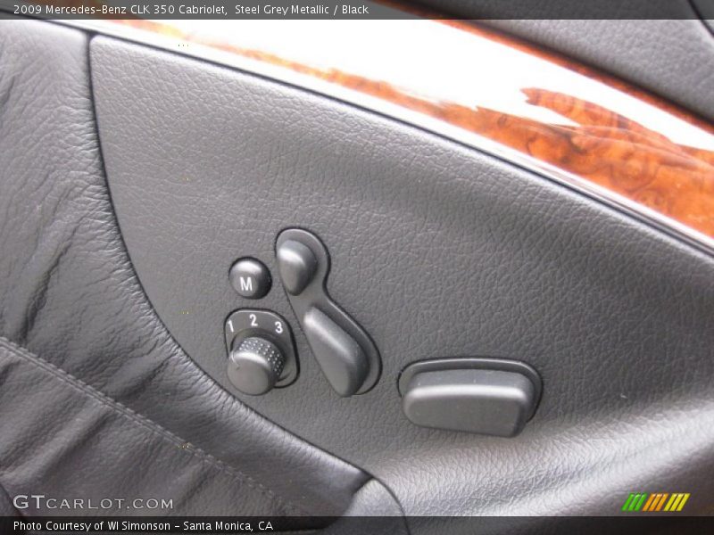Steel Grey Metallic / Black 2009 Mercedes-Benz CLK 350 Cabriolet