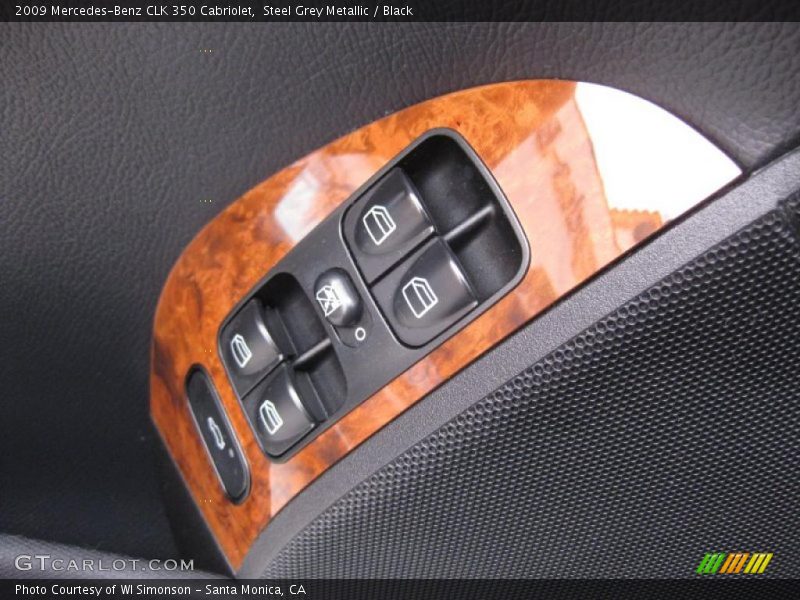 Steel Grey Metallic / Black 2009 Mercedes-Benz CLK 350 Cabriolet