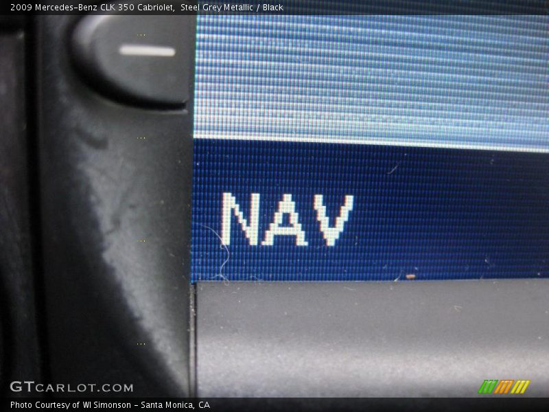 Steel Grey Metallic / Black 2009 Mercedes-Benz CLK 350 Cabriolet