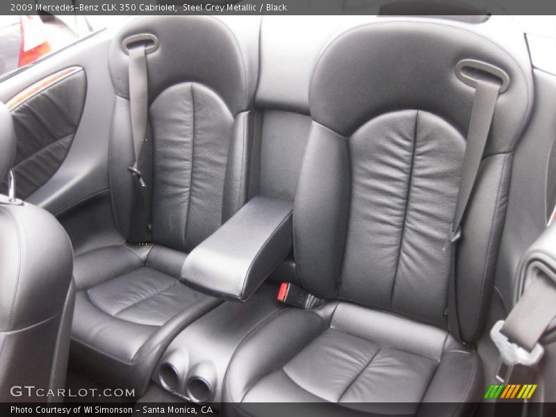 Steel Grey Metallic / Black 2009 Mercedes-Benz CLK 350 Cabriolet