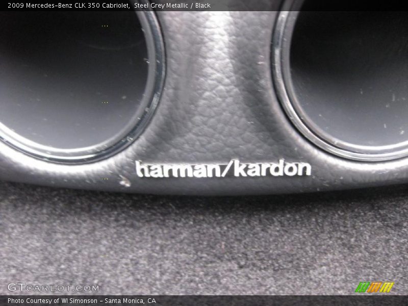 Steel Grey Metallic / Black 2009 Mercedes-Benz CLK 350 Cabriolet
