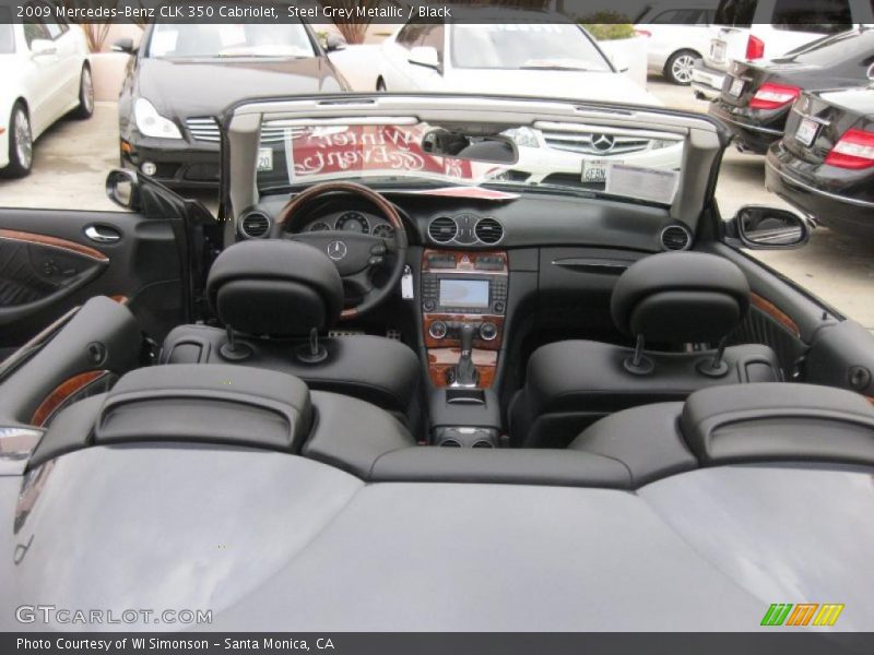 Steel Grey Metallic / Black 2009 Mercedes-Benz CLK 350 Cabriolet