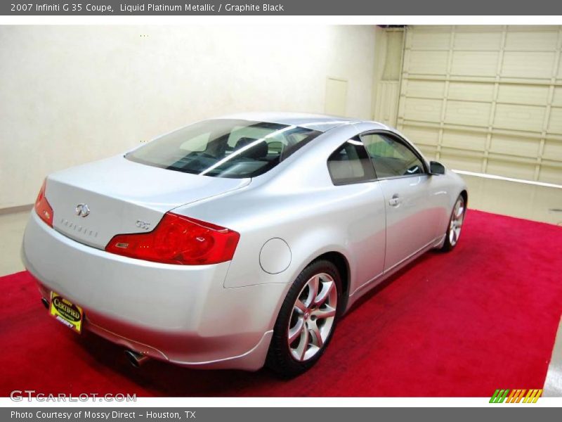 Liquid Platinum Metallic / Graphite Black 2007 Infiniti G 35 Coupe