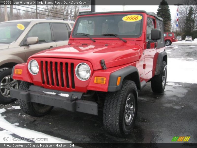 Flame Red / Dark Slate Gray 2006 Jeep Wrangler X 4x4
