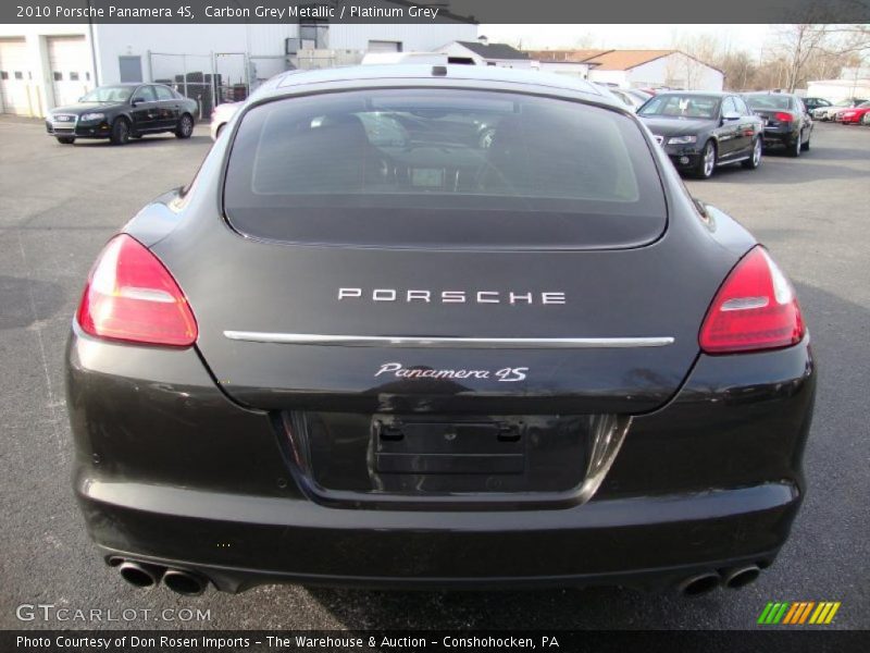 Carbon Grey Metallic / Platinum Grey 2010 Porsche Panamera 4S