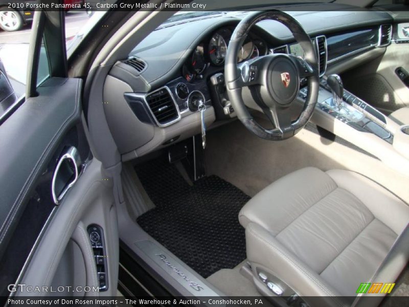 Carbon Grey Metallic / Platinum Grey 2010 Porsche Panamera 4S
