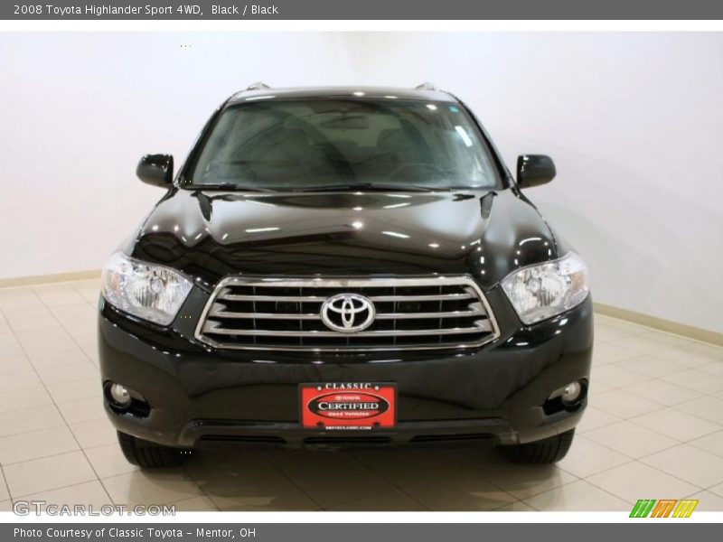 Black / Black 2008 Toyota Highlander Sport 4WD