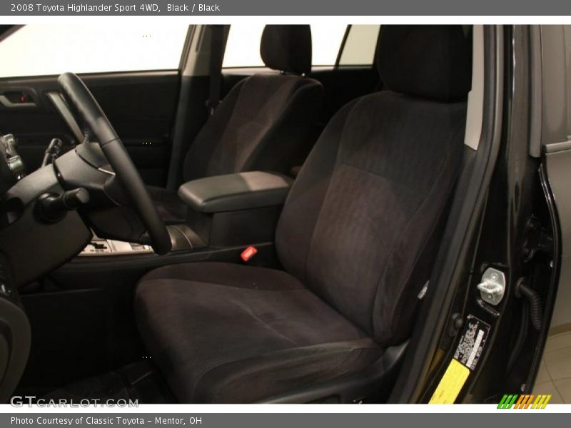 Black / Black 2008 Toyota Highlander Sport 4WD