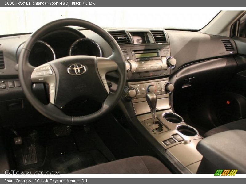 Black / Black 2008 Toyota Highlander Sport 4WD
