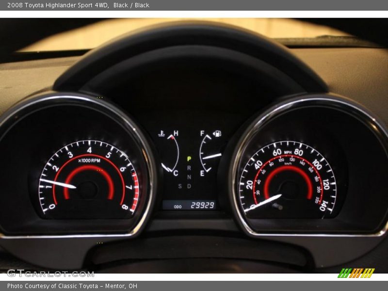 Black / Black 2008 Toyota Highlander Sport 4WD