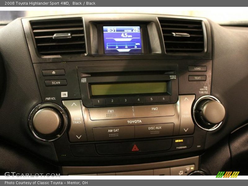 Black / Black 2008 Toyota Highlander Sport 4WD