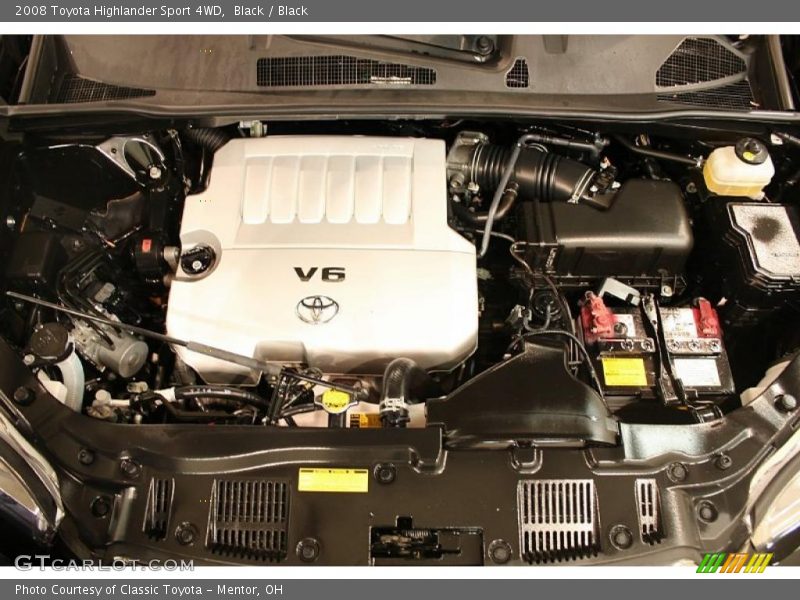 Black / Black 2008 Toyota Highlander Sport 4WD
