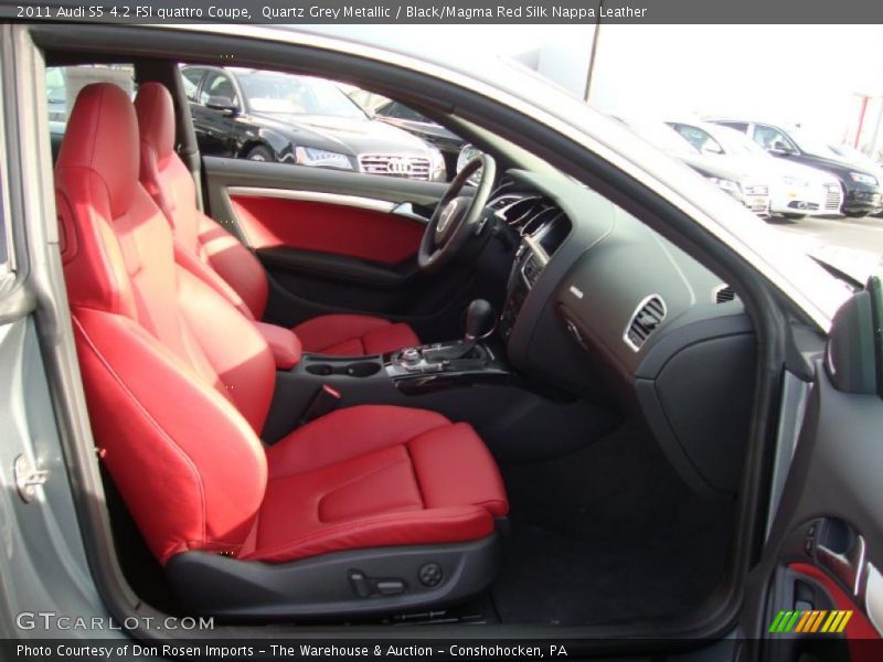  2011 S5 4.2 FSI quattro Coupe Black/Magma Red Silk Nappa Leather Interior