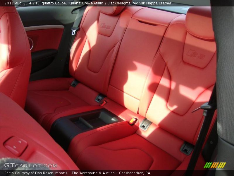 2011 S5 4.2 FSI quattro Coupe Black/Magma Red Silk Nappa Leather Interior