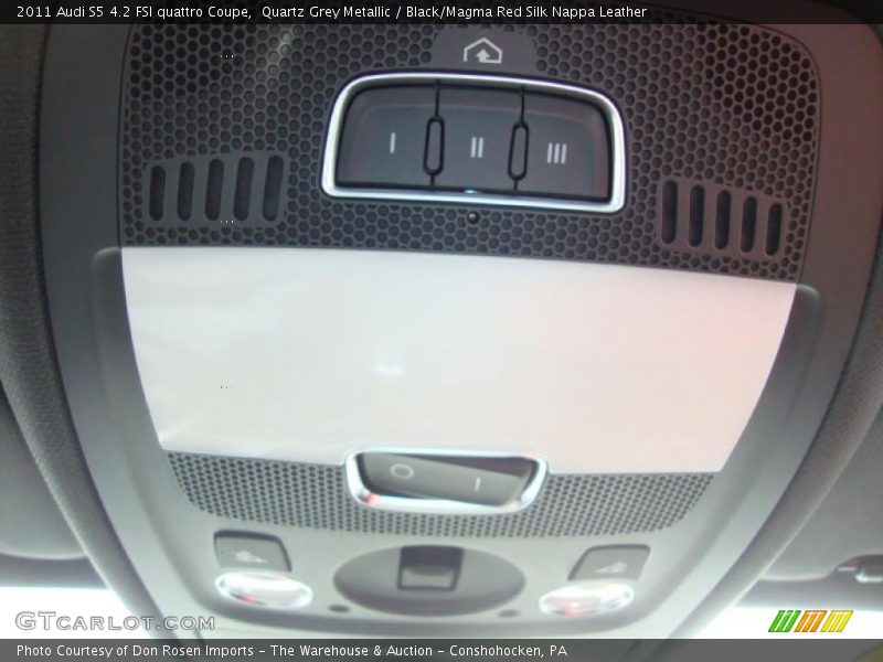 Quartz Grey Metallic / Black/Magma Red Silk Nappa Leather 2011 Audi S5 4.2 FSI quattro Coupe