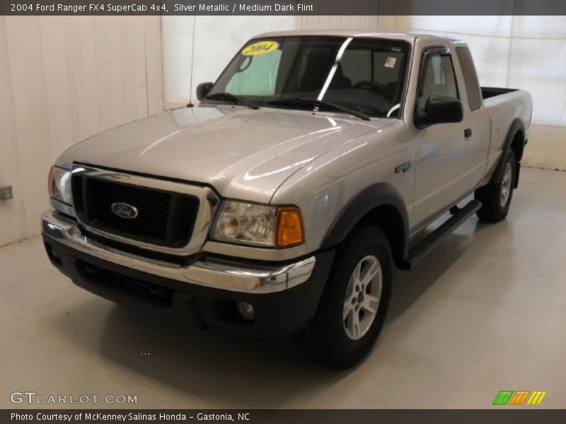 Silver Metallic / Medium Dark Flint 2004 Ford Ranger FX4 SuperCab 4x4