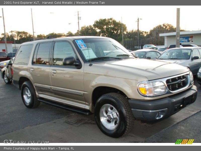 Harvest Gold Metallic / Medium Prairie Tan 2001 Ford Explorer XLT