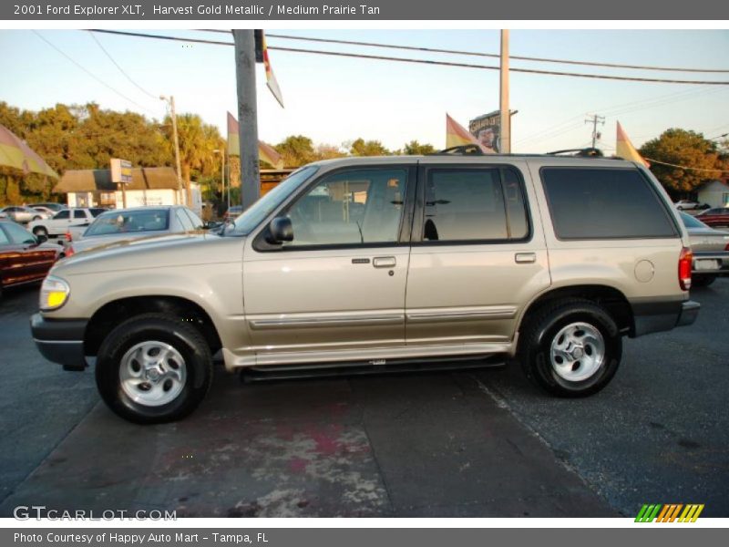 Harvest Gold Metallic / Medium Prairie Tan 2001 Ford Explorer XLT