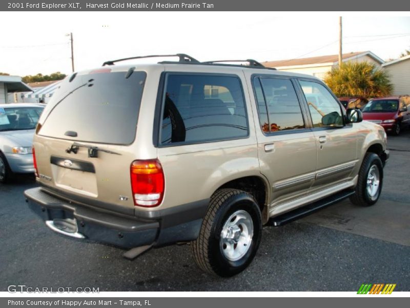 Harvest Gold Metallic / Medium Prairie Tan 2001 Ford Explorer XLT